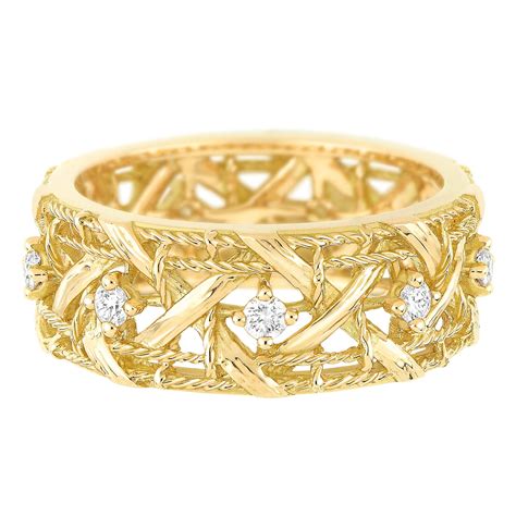 dior yellow gold diamond ring